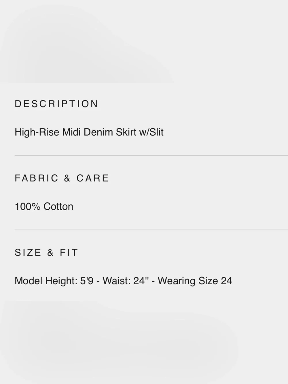 [BLANK𝑵𝒀𝑪] Double Duty High-Rise Midi Denim Skirt | size 29 / 8 Blank NYC 🩵